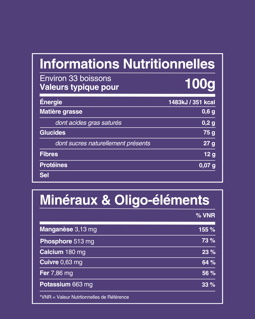 Poudre d'ube rose violette, Dioscorea alata, patate douce Ube Nolia