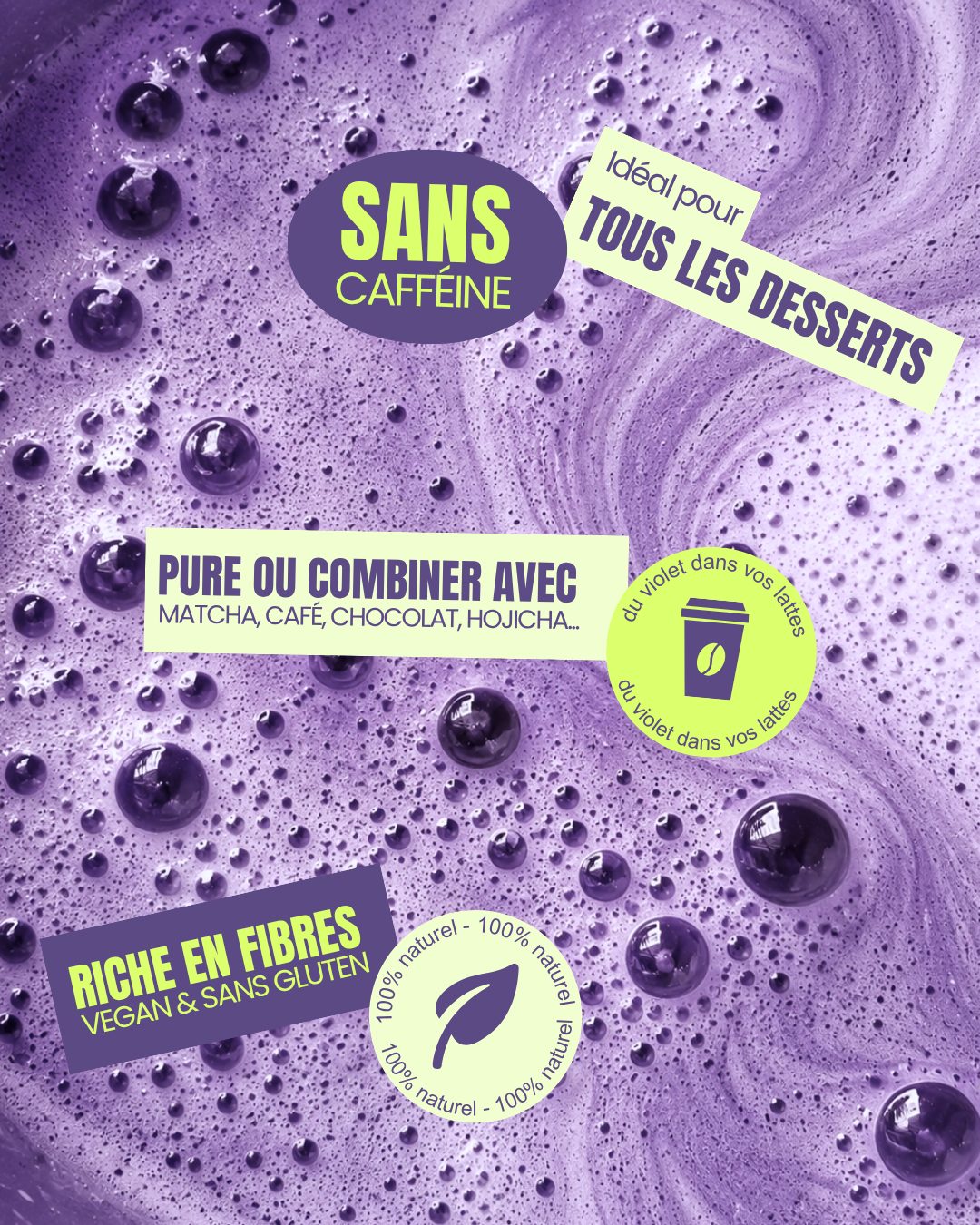 Brownies, cookies et gâteaux violets à la poudre d'ube Ube Nolia