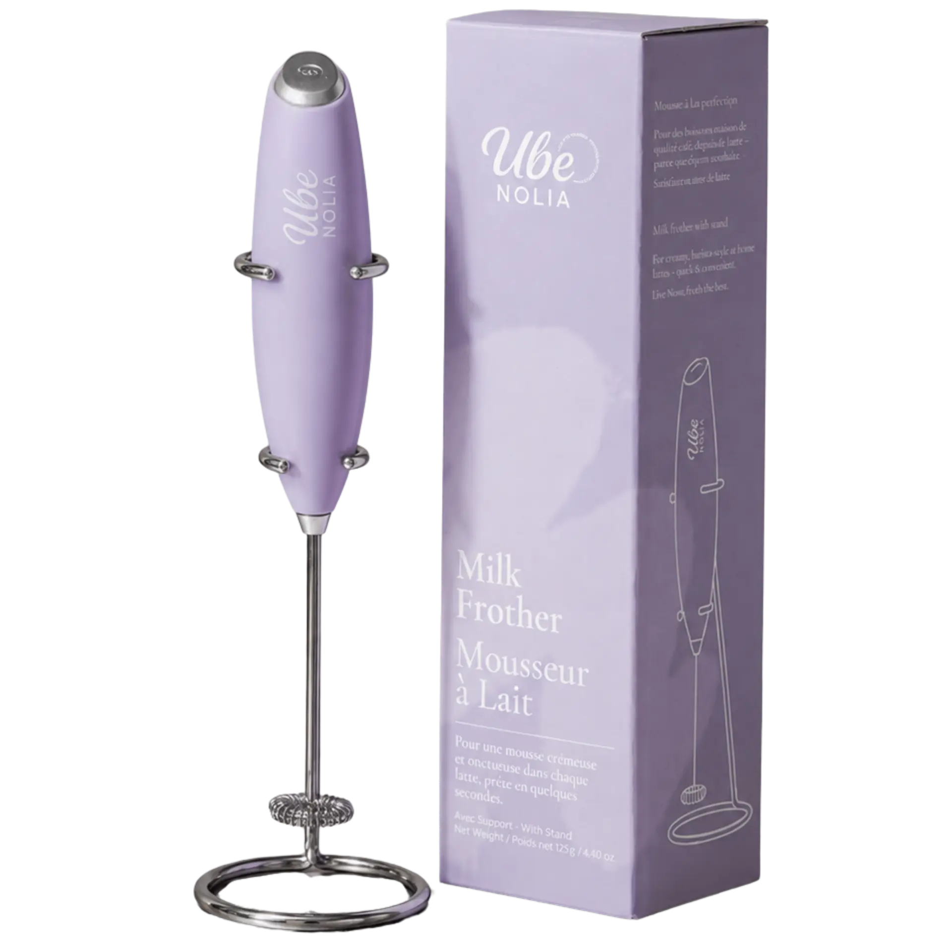 Mousseur à lait électrique Ube Nolia pour ube latte