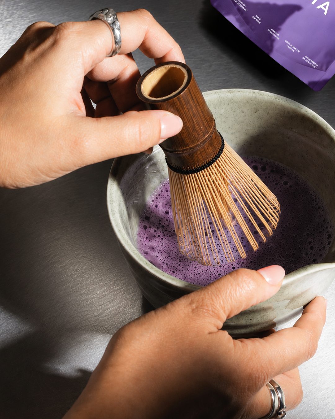 Ubelatte à base d'igname violette et patate douce Ube Nolia