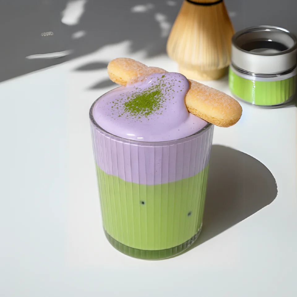 Recette de Matcha Ube Latte