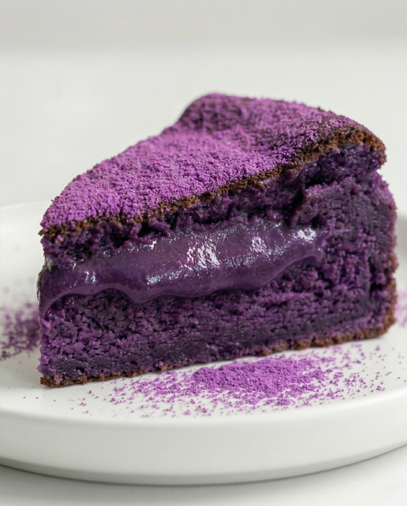 Recette de gâteau Ube Lava
